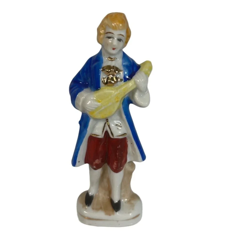 Vintage Occupied Japan Colonial Man Figurine 5